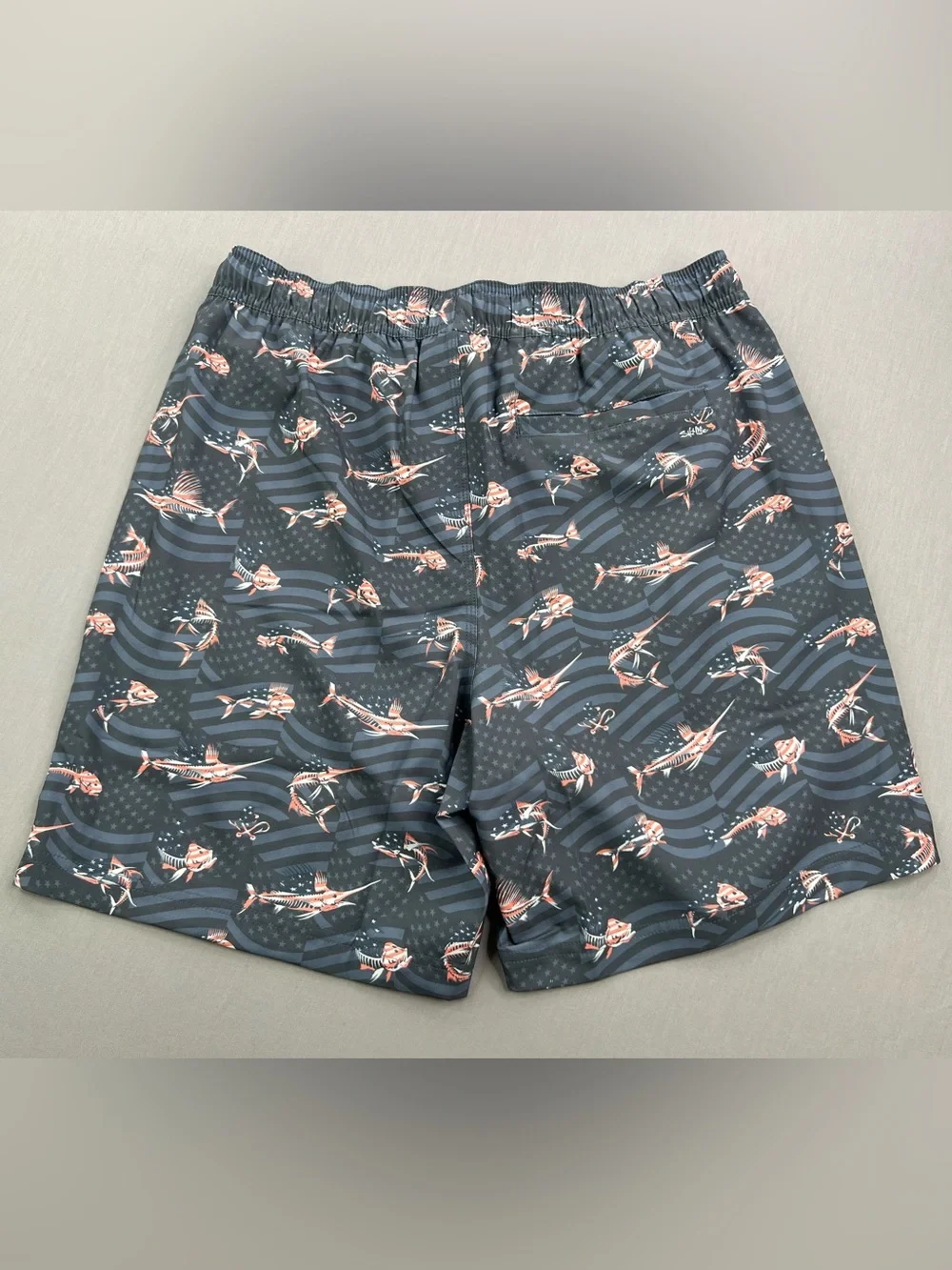 SALT LIFE MENS SLX PERFORMANCE LINED SWIM TRUNKS 4 WAY STRETCH
